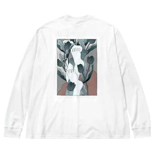 かさねがさねもつれ Big Long Sleeve T-Shirt