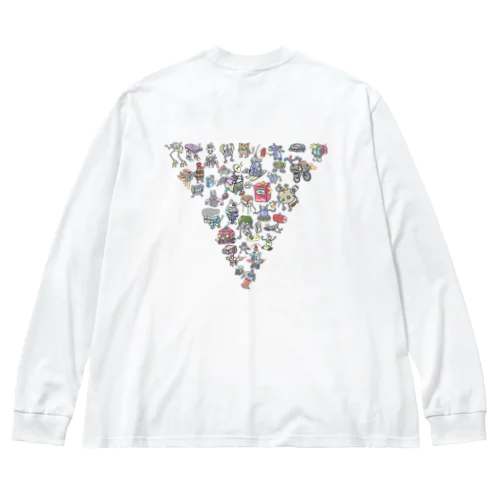 ロボ族（背面印刷） Big Long Sleeve T-Shirt