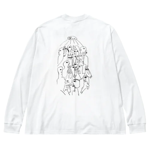 馬 Big Long Sleeve T-Shirt