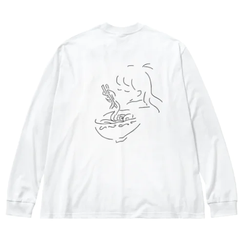 らーめんしょうじょ ビッグシルエットロングスリーブTシャツ