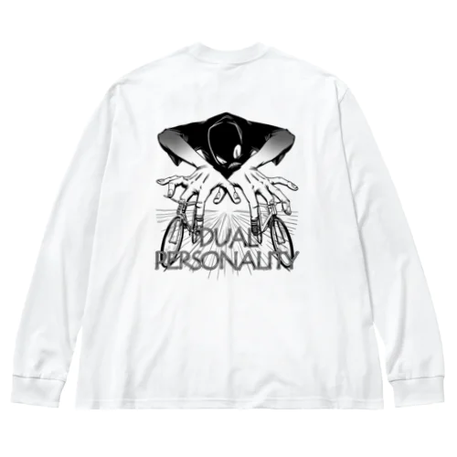 "DUAL PERSONALITY"(B&W) #2 Big Long Sleeve T-Shirt