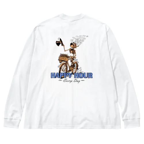 "HAPPY HOUR"(clr) #2 Big Long Sleeve T-Shirt