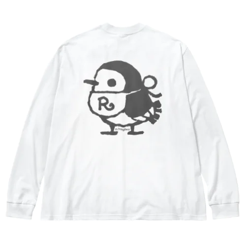 ビッグシルエット　　長そでT　バックプリントリルフィ Big Long Sleeve T-Shirt