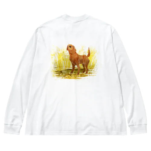 LABRADOR the best dog ビッグシルエットロングスリーブTシャツ