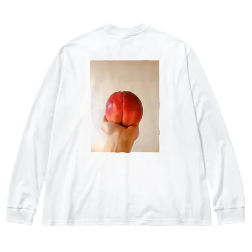 Peach Big Long Sleeve T-Shirt