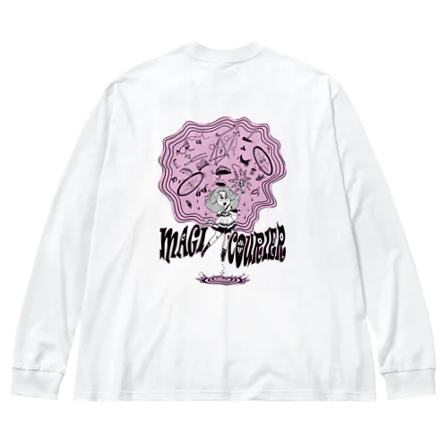 “MAGI COURIER” pink #2 Big Long Sleeve T-Shirt