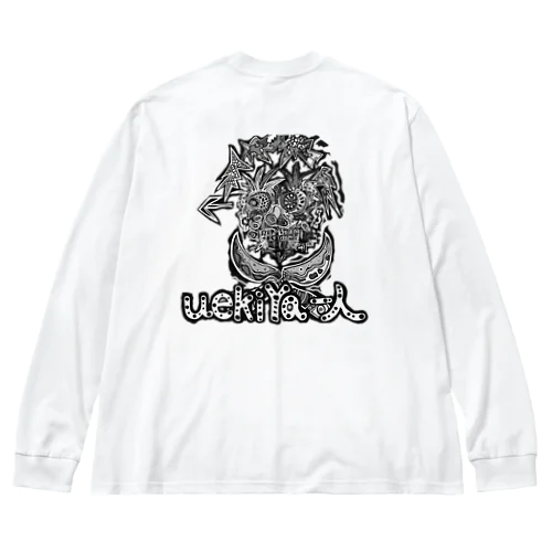 uekiya一人 ビッグシルエットロングスリーブTシャツ