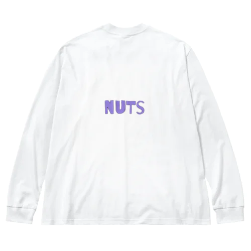 nuts 紫 Big Long Sleeve T-Shirt