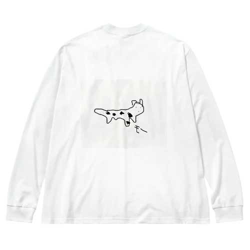 ウシ ビッグシルエットロングスリーブTシャツ