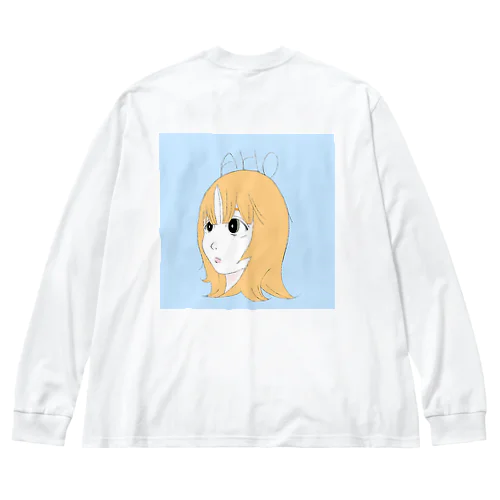 あほ毛ちゃん ビッグシルエットロングスリーブTシャツ