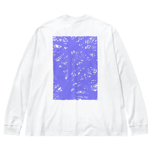 Purple Line Big Long Sleeve T-Shirt