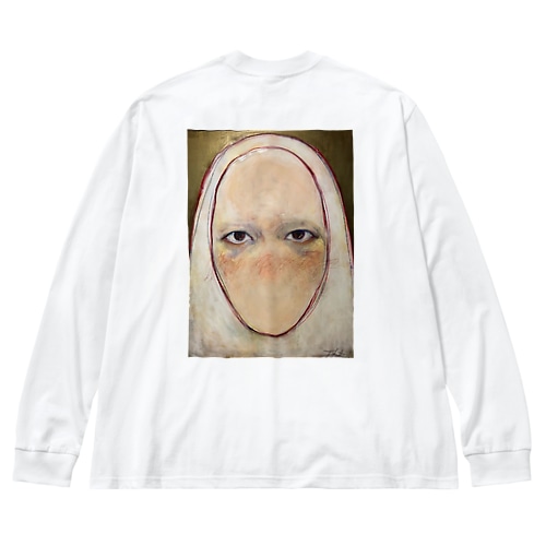 顔面絵 Big Long Sleeve T-Shirt