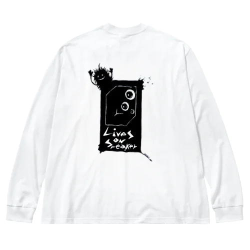 Lives on speaker ビッグシルエットロングスリーブTシャツ