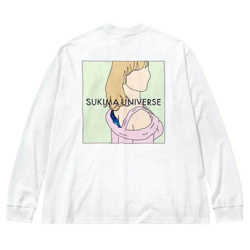 SUKIMA UNIVERSE 背中 ビッグシルエットロングスリーブTシャツ