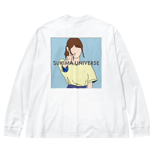 SUKIMA UNIVERSE 脇 Big Long Sleeve T-Shirt