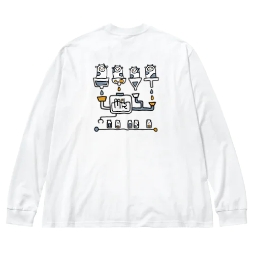 牛乳工場 Big Long Sleeve T-Shirt