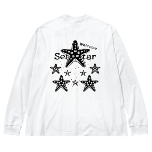 バックプリント Welcome!ヒトデ*A Big Long Sleeve T-Shirt