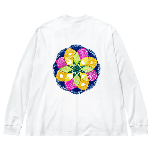 楽喜曼荼羅アート　カラー１ Big Long Sleeve T-Shirt