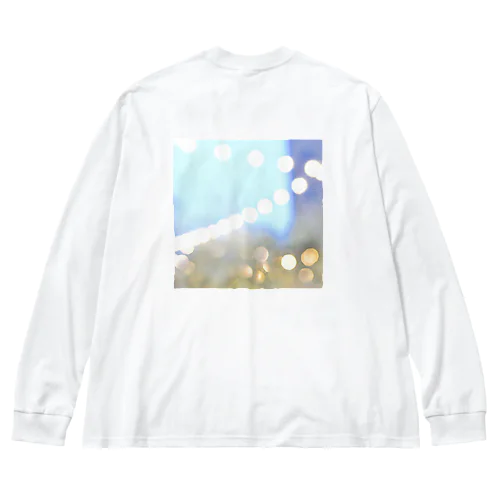 Ray series 01 光　ブルー　 Big Long Sleeve T-Shirt