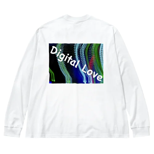 Digital Love ビッグシルエットロングスリーブTシャツ