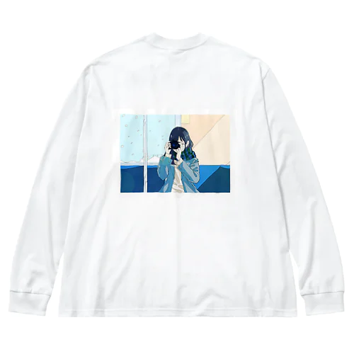 カメラ女子 ビッグシルエットロングスリーブTシャツ