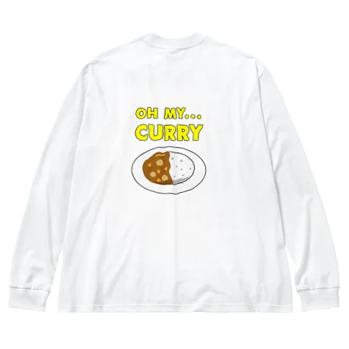 OH MY CURRY (カレー) ビッグシルエットロングスリーブTシャツ