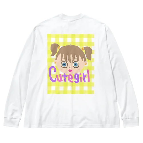 キュートガールチェックver ビッグシルエットロングスリーブTシャツ