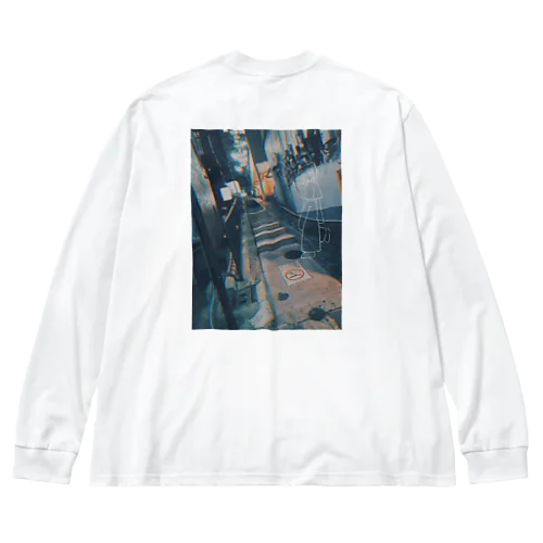 smoking girl (ver.Y) Big Long Sleeve T-Shirt