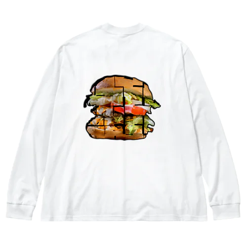 ハンバーガー３ Big Long Sleeve T-Shirt