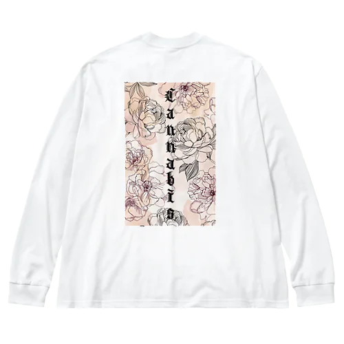 Cannabis 薔薇ビッグシルエットロンT Big Long Sleeve T-Shirt