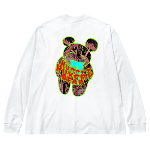 Hurryz HUNGRY BEAR スチームパンク Big Long Sleeve T-Shirt