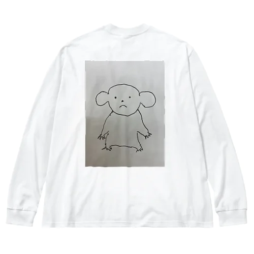 じっと見るコアラ Big Long Sleeve T-Shirt