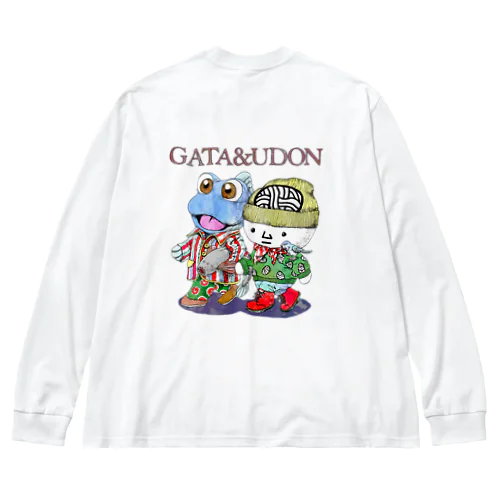 GATA&UDON ビッグシルエットロングスリーブTシャツ