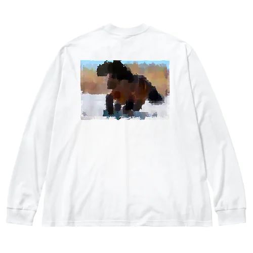 ウマ息子モザイクシリーズ1 Big Long Sleeve T-Shirt