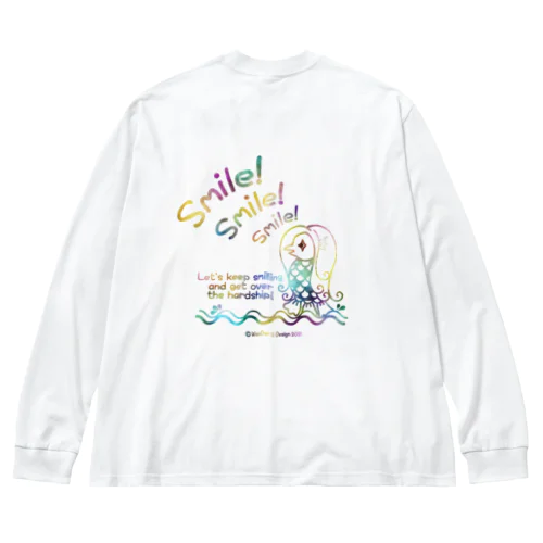 アマビエの叫び① Big Long Sleeve T-Shirt