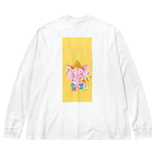 HAPPY PINK GANESH ビッグシルエットロングスリーブTシャツ