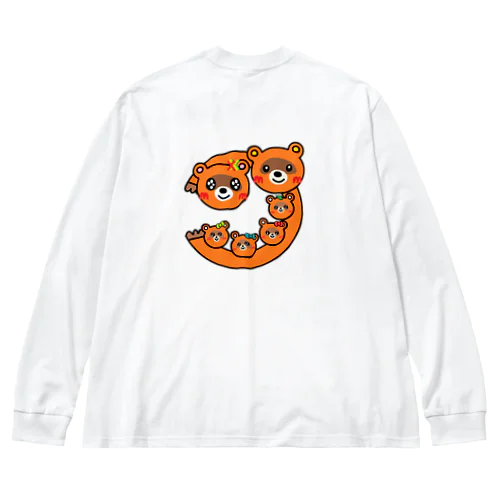 たぬき家族 Big Long Sleeve T-Shirt