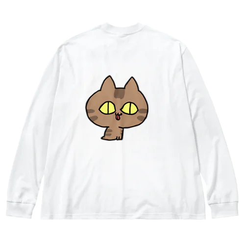 表情豊かなネコちゃん Big Long Sleeve T-Shirt