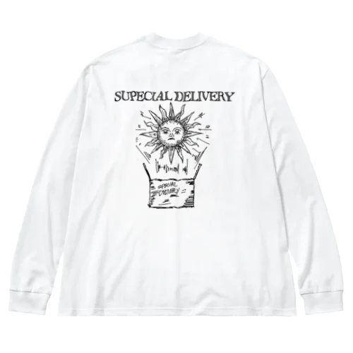 Special delivery tarot monotone ビッグシルエットロングスリーブTシャツ