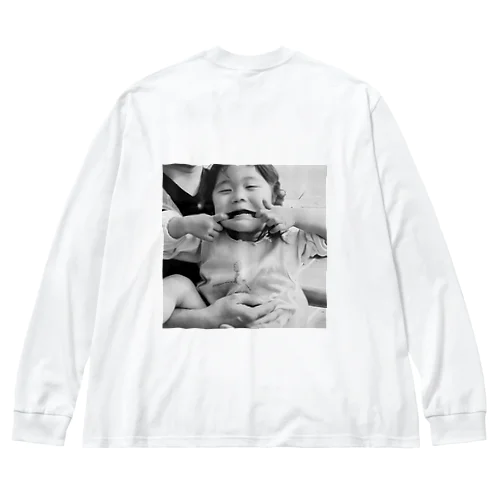 溺死ちゃん幼少期2 ビッグシルエットロングスリーブTシャツ