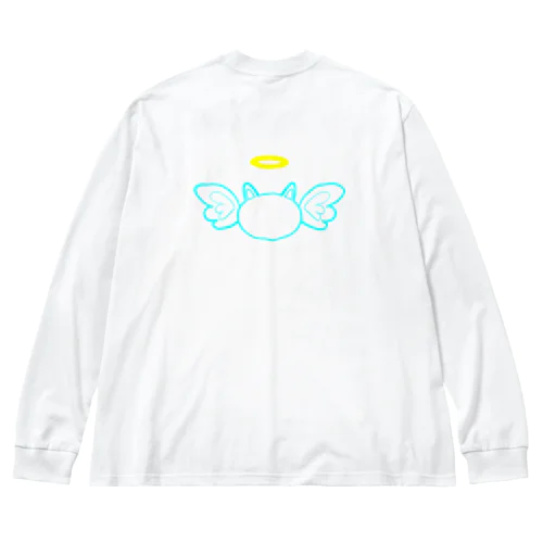 ねこ天使くん 루즈핏 롱 슬리브 티셔츠