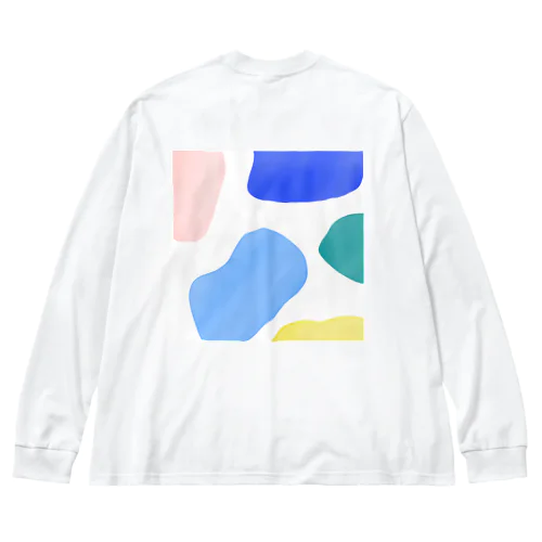 kusumi  / back print Big Long Sleeve T-Shirt