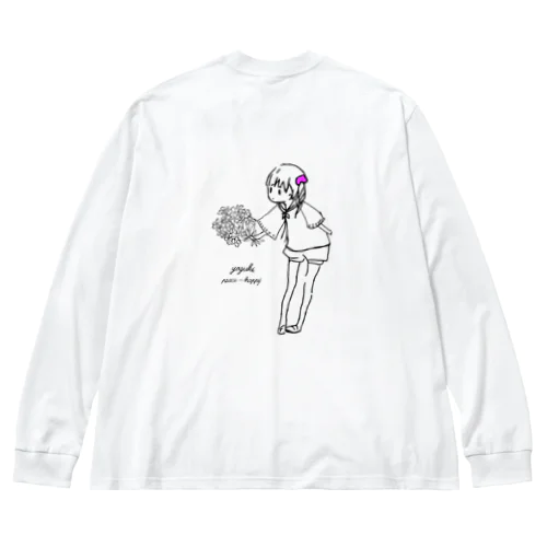 yozukihappy＆Peace Big Long Sleeve T-Shirt