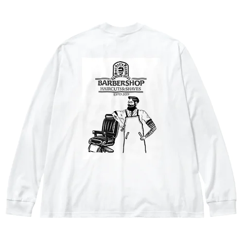 barber shop ビッグシルエットロングスリーブTシャツ