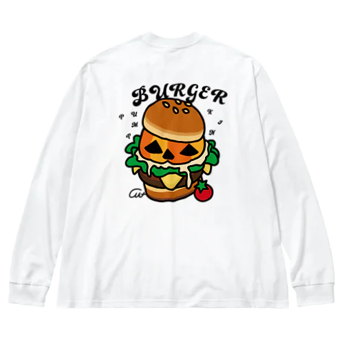 バックプリント　バーガー Big Long Sleeve T-Shirt