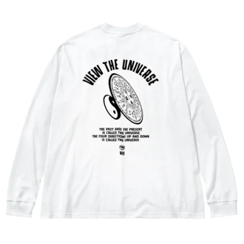 往古来今謂之宙、四方上下謂之宇 view  the universe ビッグシルエットロングスリーブTシャツ