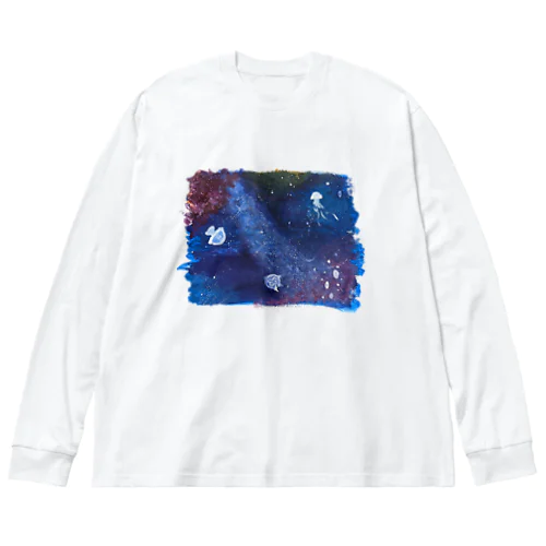 深海の宇宙 ビッグシルエットロングスリーブTシャツ