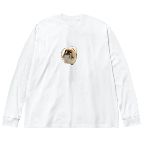 モカとお散歩だよ🐶 ビッグシルエットロングスリーブTシャツ