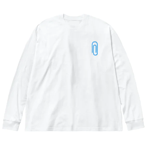 [☆両面] 紙とめるやつ【視力検査表パロディ】 Big Long Sleeve T-Shirt