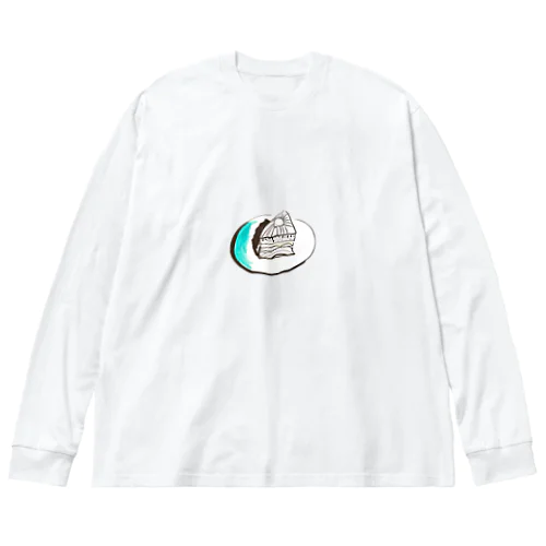 ケーキはとくべつ ビッグシルエットロングスリーブTシャツ